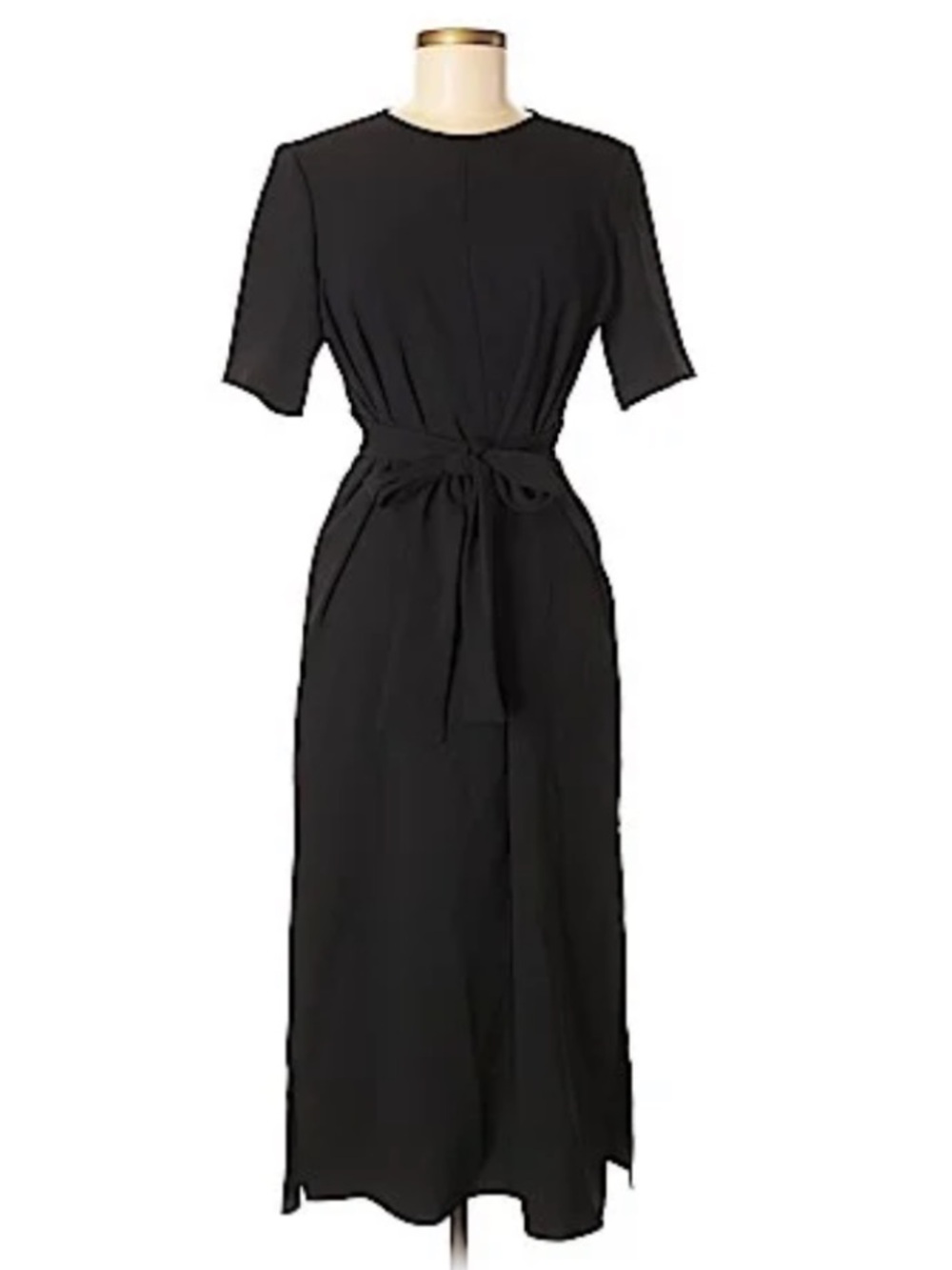 Zara Classic Black Midi Dress